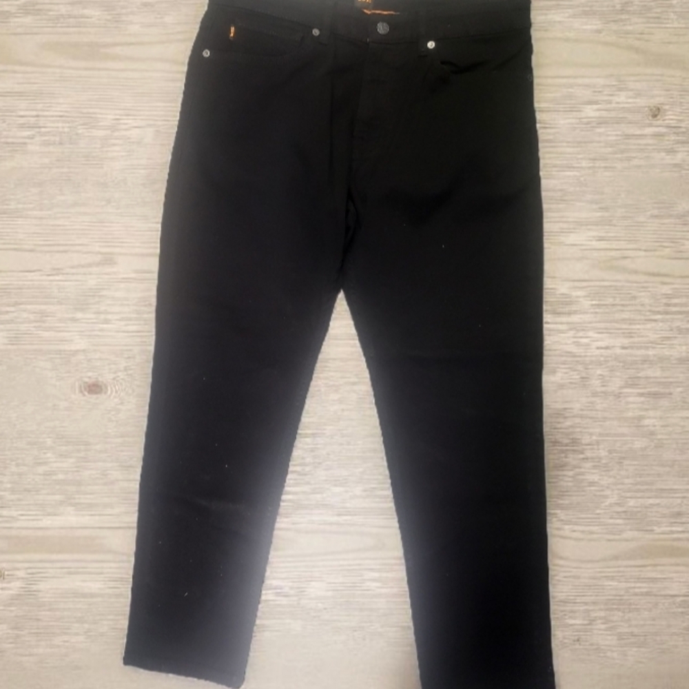 Boss Men's Dark Black Skinny Jeans